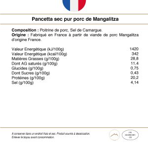 Pancetta Mangalitza Pic St Loup